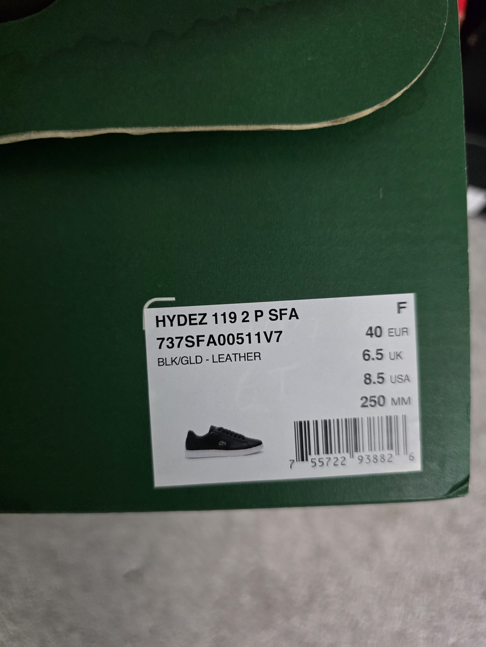 Lacoste Women's Hydez Sneakers 8.5 - Picture 7 of 7